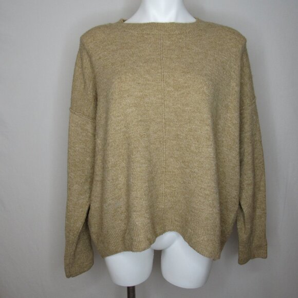 Vince Camuto Camel Tan Center Seam Sweater Women's L Large - Picture 5 of 8